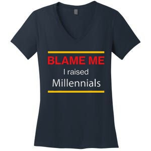 Funny Generational Graphic For Parents Women's V-Neck T-Shirt