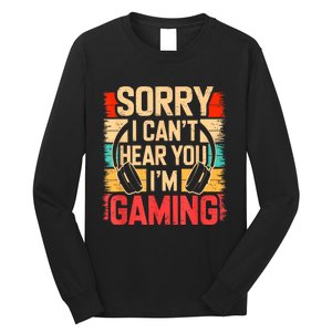 Funny Gamer Graphic For Teens Video Gaming Long Sleeve Shirt