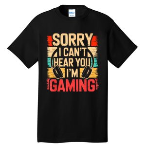 Funny Gamer Graphic For Teens Video Gaming Tall T-Shirt