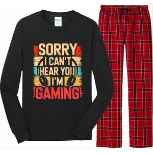 Funny Gamer Graphic For Teens Video Gaming Long Sleeve Pajama Set