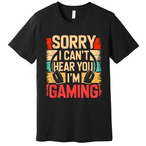 Funny Gamer Graphic For Teens Video Gaming Premium T-Shirt