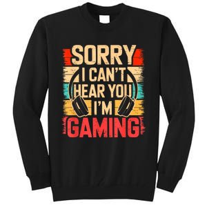 Funny Gamer Graphic For Teens Video Gaming Tall Sweatshirt