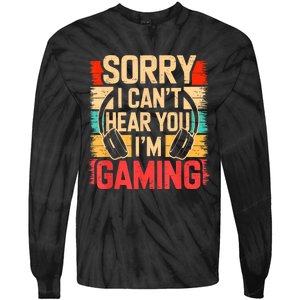 Funny Gamer Graphic For Teens Video Gaming Tie-Dye Long Sleeve Shirt