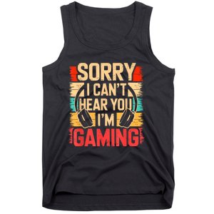 Funny Gamer Graphic For Teens Video Gaming Tank Top