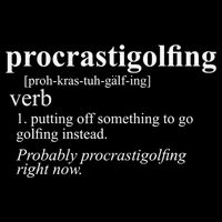 Funny Golf Gifts Procrastigolfing Golfing Lover Cooling Performance Crew T-Shirt