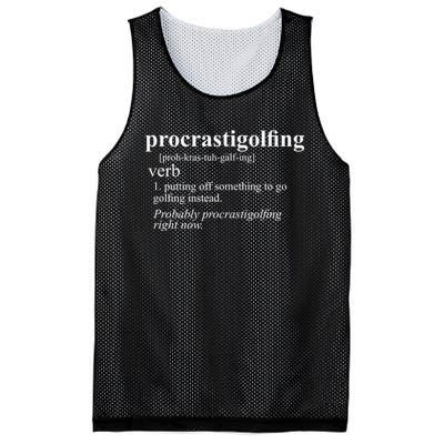 Funny Golf Gifts Procrastigolfing Golfing Lover Mesh Reversible Basketball Jersey Tank