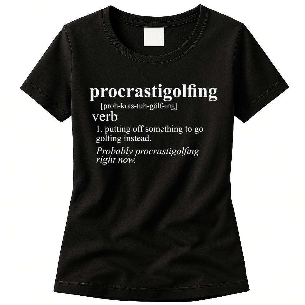 Funny Golf Gifts Procrastigolfing Golfing Lover Womens T-Shirt