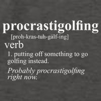 Funny Golf Gifts Procrastigolfing Golfing Lover Vector Backpack