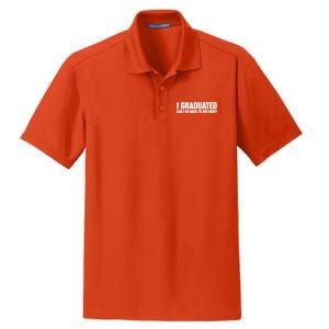 Funny Graduation Gift for Him Ideas Dry Zone Grid Polo