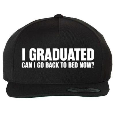 Funny Graduation Gift for Him Ideas Wool Snapback Cap