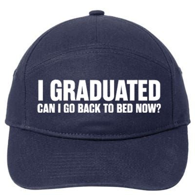 Funny Graduation Gift for Him Ideas 7-Panel Snapback Hat