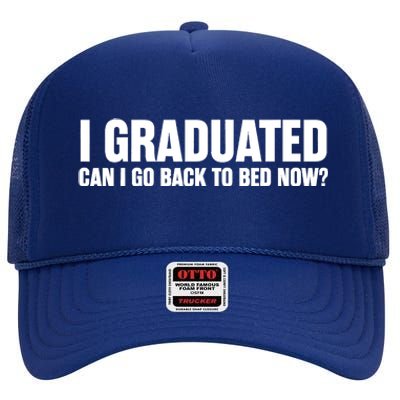 Funny Graduation Gift for Him Ideas High Crown Mesh Back Trucker Hat