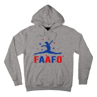 Faafo Gymnastic Girl Patriotic American Gymnast Flag Tall Hoodie