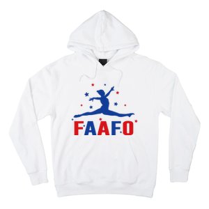 Faafo Gymnastic Girl Patriotic American Gymnast Flag Hoodie