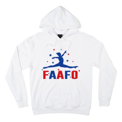 Faafo Gymnastic Girl Patriotic American Gymnast Flag Hoodie