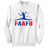 Faafo Gymnastic Girl Patriotic American Gymnast Flag Sweatshirt