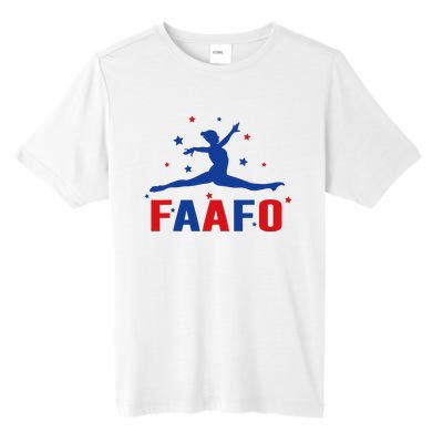 Faafo Gymnastic Girl Patriotic American Gymnast Flag Tall Fusion ChromaSoft Performance T-Shirt