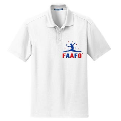 Faafo Gymnastic Girl Patriotic American Gymnast Flag Dry Zone Grid Polo