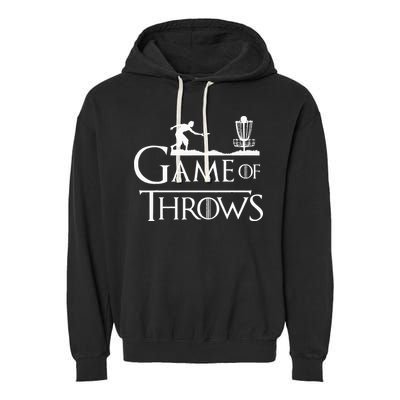 Frisbee Golf Game of Throws Disc Golf Garment-Dyed Fleece Hoodie