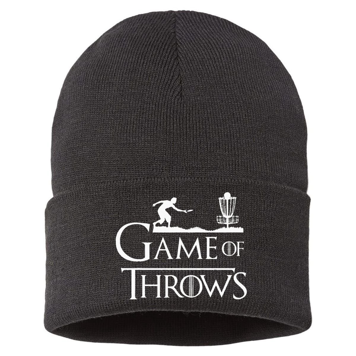 Frisbee Golf Game of Throws Disc Golf Sustainable Knit Beanie