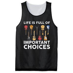 Funny Guitarist Guitar Player Music Lover Gift For Men Women Mesh Reversible Basketball Jersey Tank