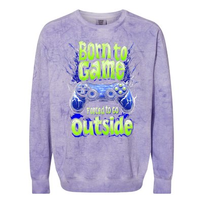 Funny Gaming Graphic Teens Video Gamer Colorblast Crewneck Sweatshirt