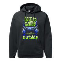 Funny Gaming Graphic Teens Video Gamer Performance Fleece Hoodie