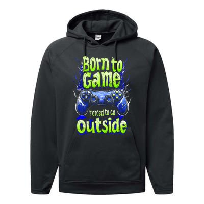 Funny Gaming Graphic Teens Video Gamer Performance Fleece Hoodie