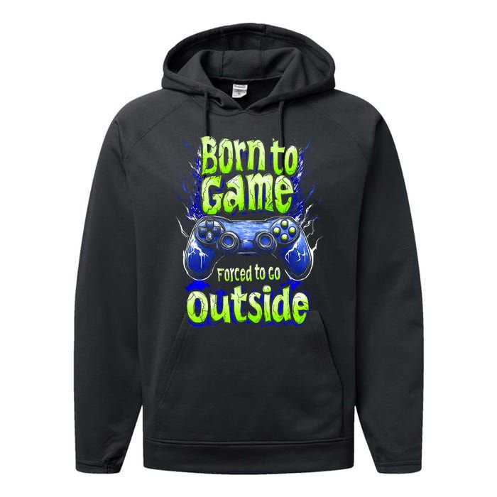 Funny Gaming Graphic Teens Video Gamer Performance Fleece Hoodie