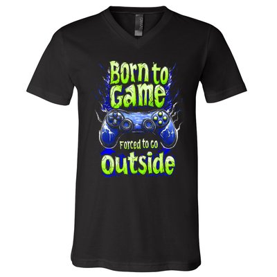 Funny Gaming Graphic Teens Video Gamer V-Neck T-Shirt