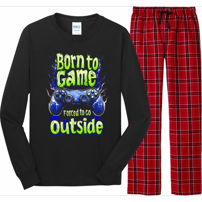 Funny Gaming Graphic Teens Video Gamer Long Sleeve Pajama Set