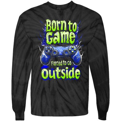 Funny Gaming Graphic Teens Video Gamer Tie-Dye Long Sleeve Shirt