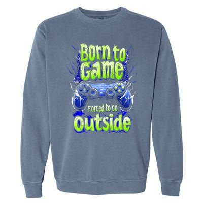 Funny Gaming Graphic Teens Video Gamer Garment-Dyed Sweatshirt