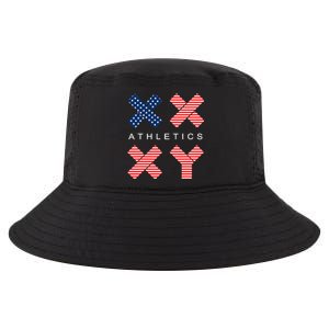 Funny Gender Genetic American Flag Xx Xy Athletics Cool Comfort Performance Bucket Hat