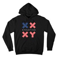 Funny Gender Genetic American Flag Xx Xy Athletics Hoodie