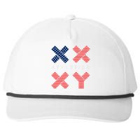 Funny Gender Genetic American Flag Xx Xy Athletics Snapback Five-Panel Rope Hat