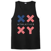 Funny Gender Genetic American Flag Xx Xy Athletics PosiCharge Competitor Tank