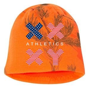 Funny Gender Genetic American Flag Xx Xy Athletics Kati - Camo Knit Beanie