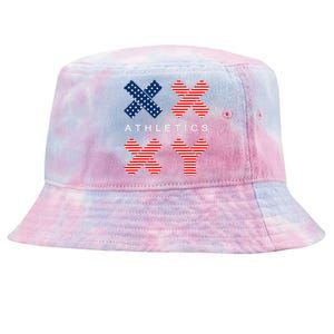 Funny Gender Genetic American Flag Xx Xy Athletics Tie-Dyed Bucket Hat