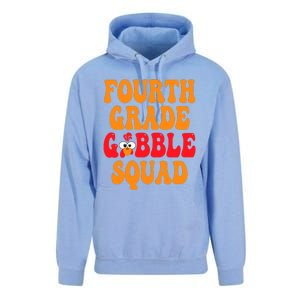 Fourth Grade Gobble Squad Thanksgiving 4th Grade Teachers Unisex Surf Hoodie