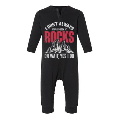 Funny Geologist Gift Professor Rock Collector Geology Infant Fleece One Piece