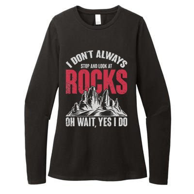 Funny Geologist Gift Professor Rock Collector Geology Womens CVC Long Sleeve Shirt