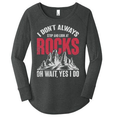 Funny Geologist Gift Professor Rock Collector Geology Women's Perfect Tri Tunic Long Sleeve Shirt