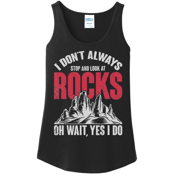 Funny Geologist Gift Professor Rock Collector Geology Ladies Essential Tank