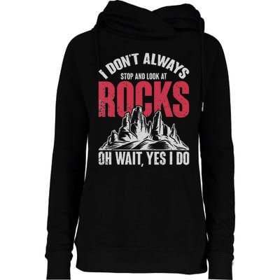 Funny Geologist Gift Professor Rock Collector Geology Womens Funnel Neck Pullover Hood