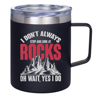 Funny Geologist Gift Professor Rock Collector Geology 12oz Stainless Steel Coffee Mug