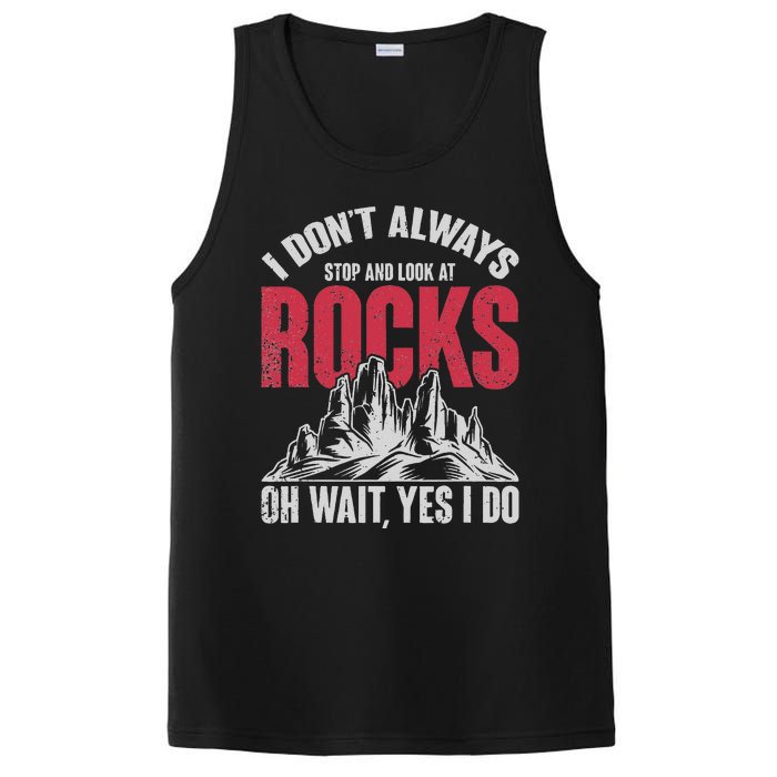 Funny Geologist Gift Professor Rock Collector Geology PosiCharge Competitor Tank