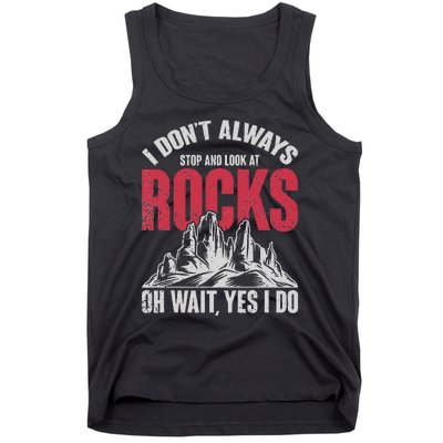 Funny Geologist Gift Professor Rock Collector Geology Tank Top