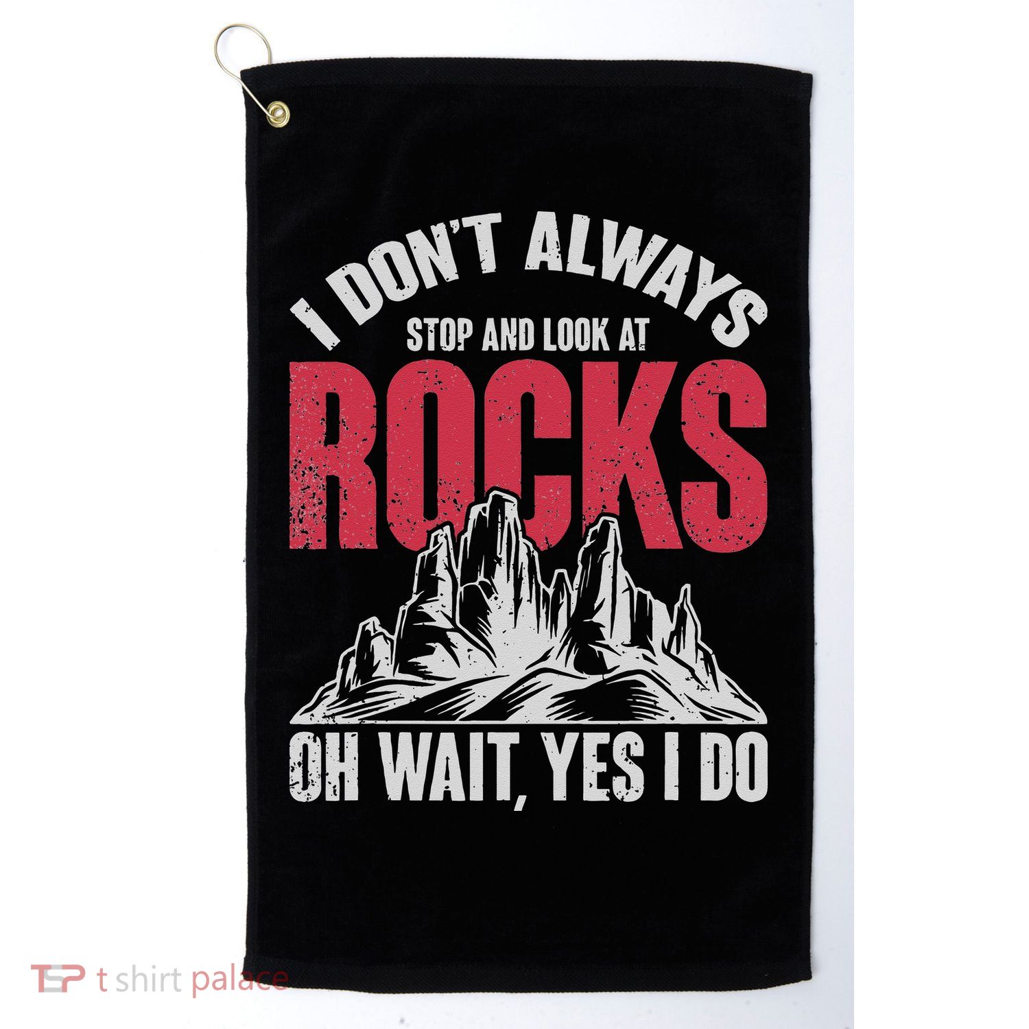Funny Geologist Gift Professor Rock Collector Geology Golf Towel