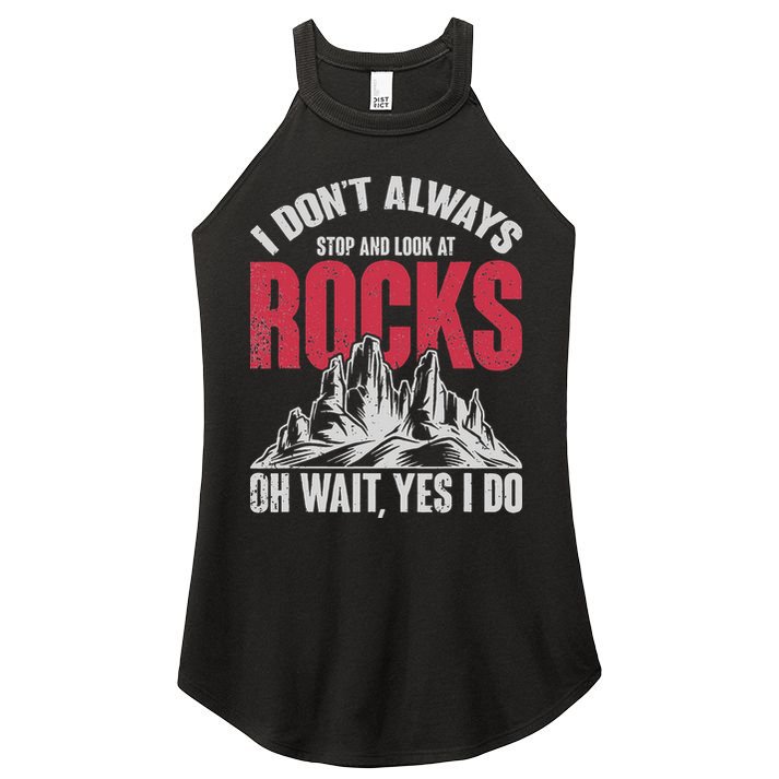 Funny Geologist Gift Professor Rock Collector Geology Women's Perfect Tri Rocker Tank